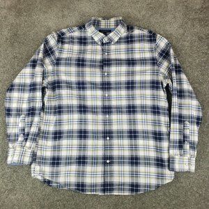 Banana Republic Shirt XL Mens Plaid Long Sleeve Collared Button Down